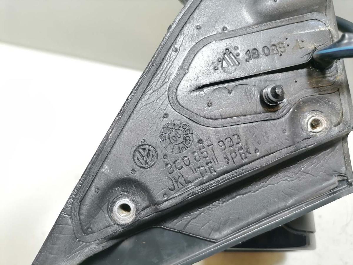 VW Passat 3C B6 original Außenspiegel links elektrisch beheizt L041 Brillantschwarz